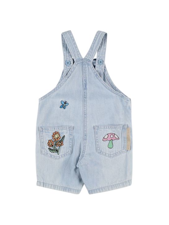 Stella McCartney Kids: コットンギャバジンオーバーオール - ライトブルー - kids-boys_1 | Luisa Via Roma