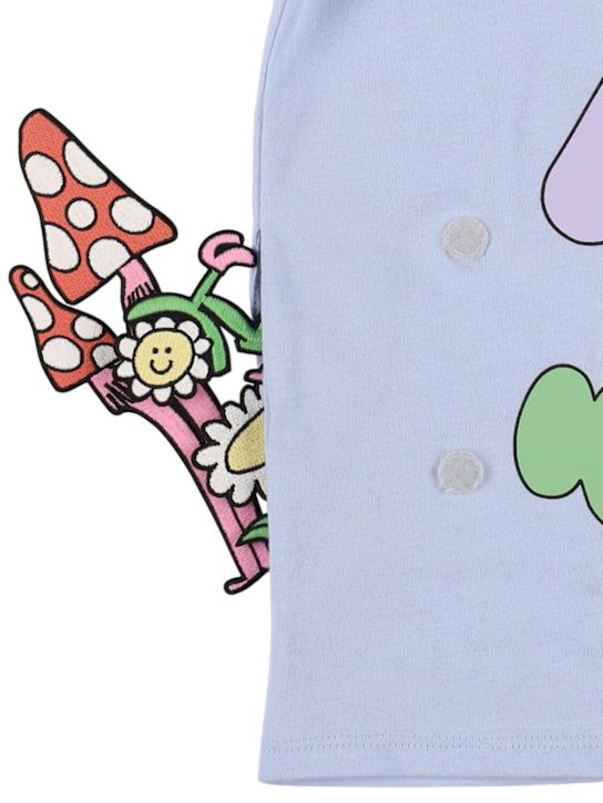 Stella McCartney Kids: コットンジャージーTシャツ - ライトブルー - kids-girls_1 | Luisa Via Roma