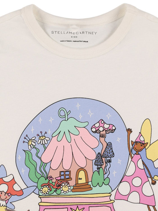 Stella McCartney Kids: コットンジャージーTシャツ - kids-girls_1 | Luisa Via Roma