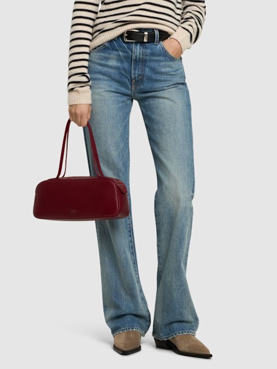 ANINE BING: 35mm Bekah suede flat boots - women_1 | Luisa Via Roma