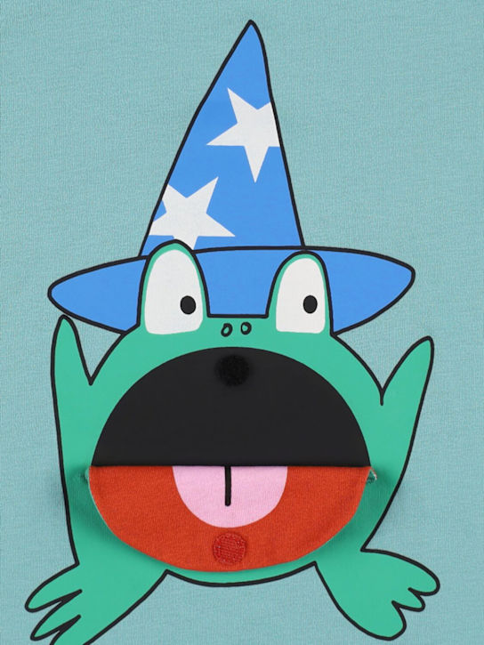 Stella McCartney Kids: コットンジャージーTシャツ - グリーン/ブルー - kids-boys_1 | Luisa Via Roma