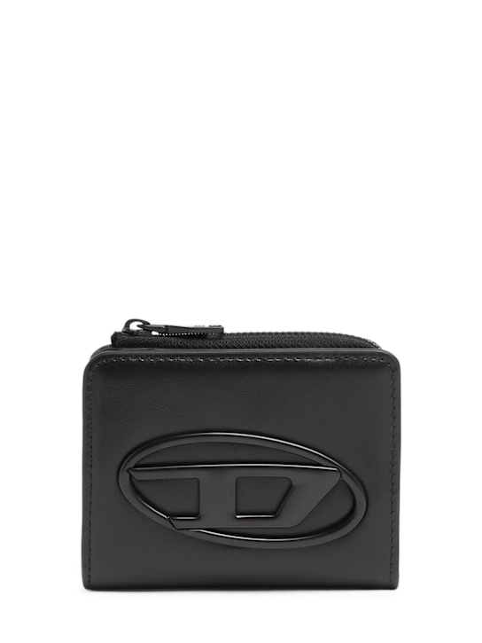 Diesel: Holi-D billfold coin wallet - Black - men_0 | Luisa Via Roma