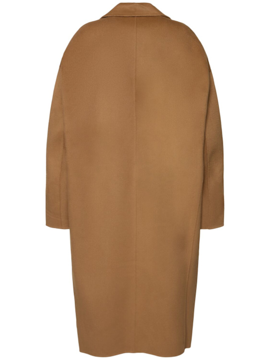 Toteme: Doublé Cocoon wool coat - Camel - women_4 | Luisa Via Roma