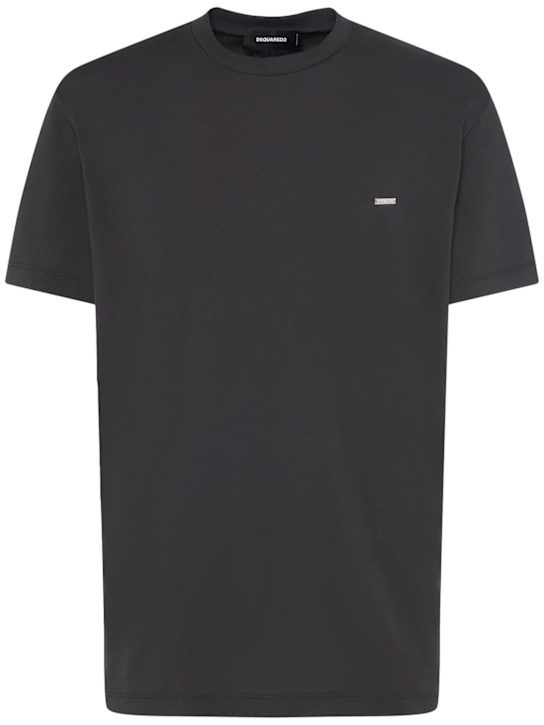 Dsquared2: T-Shirt aus Baumwolle mit Druck - men_0 | Luisa Via Roma