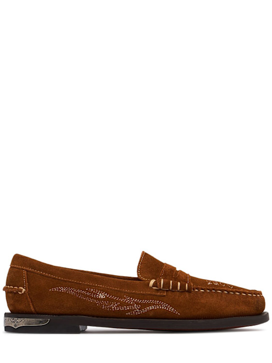 Sebago: Dan Dallas leather loafers - men_0 | Luisa Via Roma