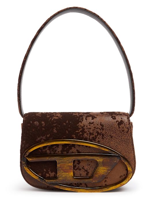 Diesel: 1DR flocked shoulder bag - women_0 | Luisa Via Roma