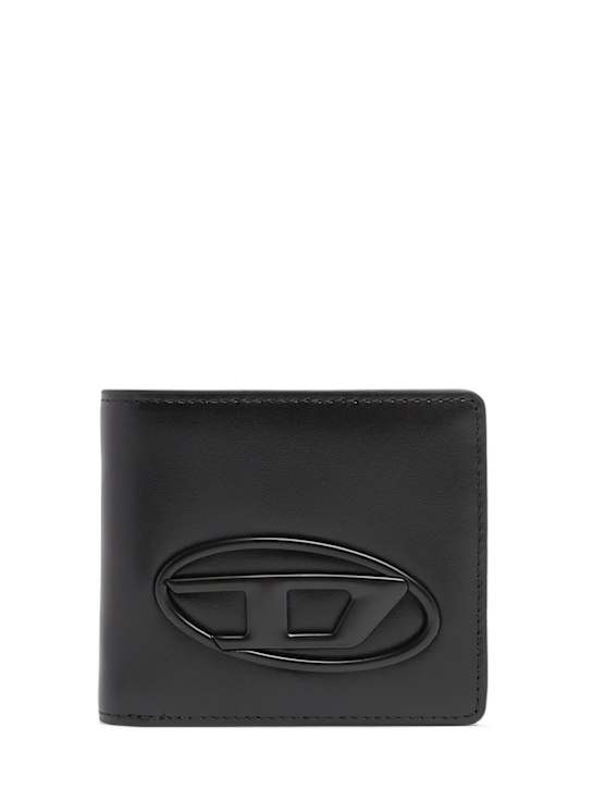 Diesel: Holi-D billfold coin wallet - Black - men_0 | Luisa Via Roma