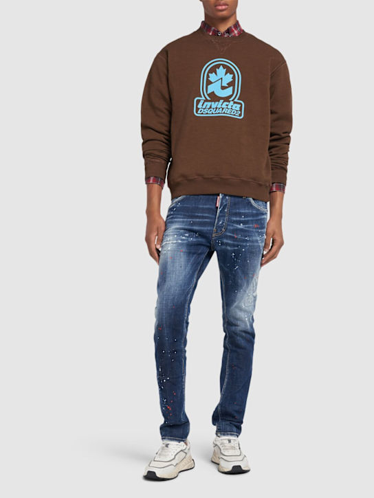 Dsquared2: Invicta Cool fit crewneck sweatshirt - men_1 | Luisa Via Roma