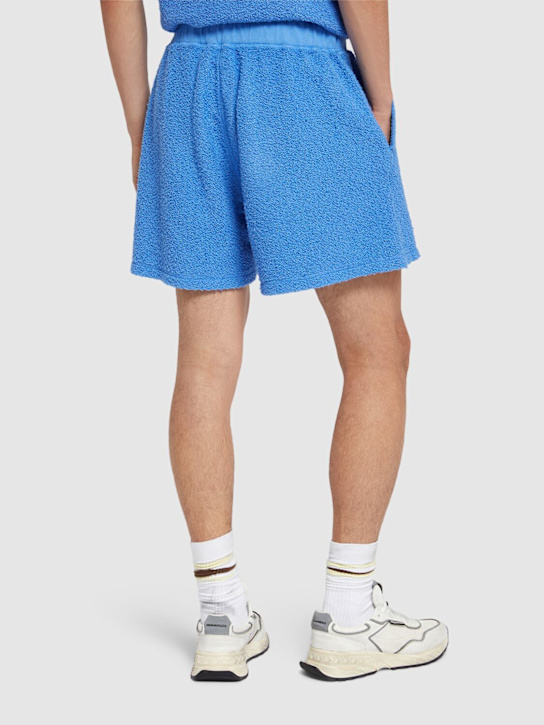 Dsquared2: Cotton sport shorts - Cerulean Blue - men_2 | Luisa Via Roma