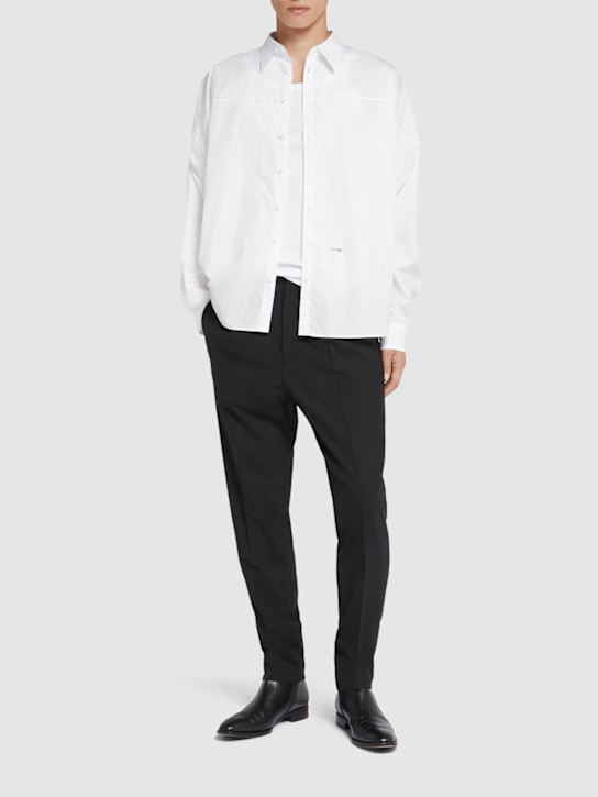Dsquared2: Maillot de football en coton - Blanc - men_1 | Luisa Via Roma