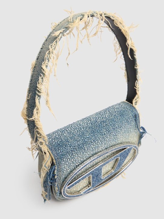 Diesel: 1DR washed denim shoulder bag - women_1 | Luisa Via Roma