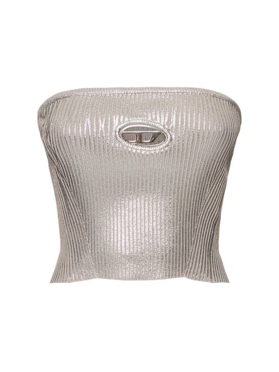 Diesel: M-Clarksvillex ribbed strapless top - women_0 | Luisa Via Roma
