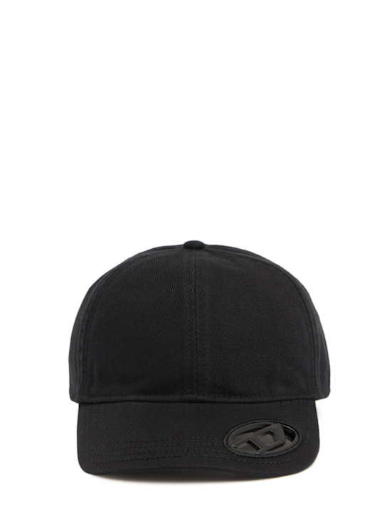 Diesel: Metal Oval-D cotton baseball cap - men_0 | Luisa Via Roma
