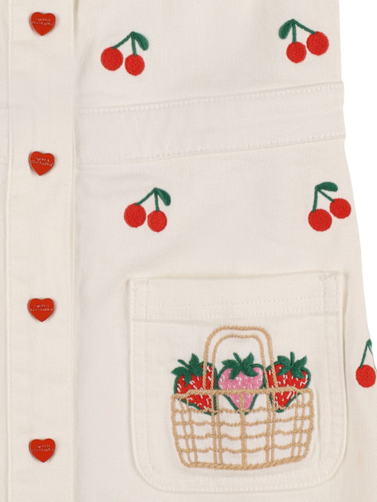 Stella McCartney Kids: Cherry cotton gabardine dress - kids-girls_1 | Luisa Via Roma