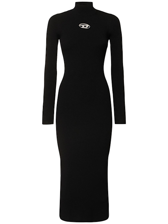 Diesel: Vestido midi de punto - women_0 | Luisa Via Roma