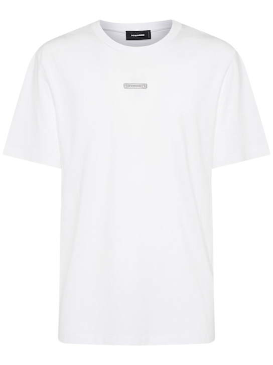 Dsquared2: Regular fit cotton t-shirt - men_0 | Luisa Via Roma