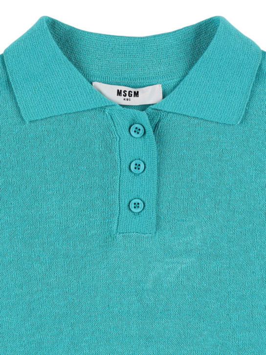 MSGM: Printed cotton blend hooded sweatshirt - kids-boys_1 | Luisa Via Roma