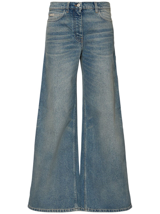 Courrèges: Hammer denim baggy jeans - women_0 | Luisa Via Roma