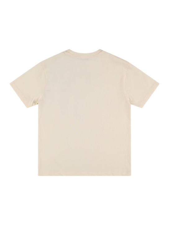 MSGM: Printed cotton jersey t-shirt - Off-White - kids-girls_2 | Luisa Via Roma