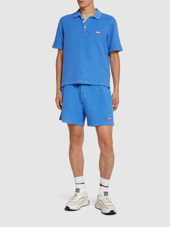 Dsquared2: Tennis fit polo - Cerulean Blue - men_1 | Luisa Via Roma