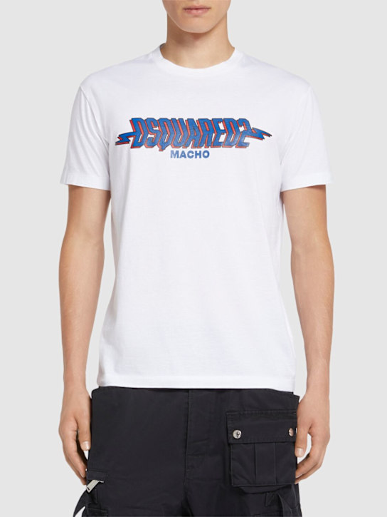 Dsquared2: Cool fit t-shirt - White - men_2 | Luisa Via Roma