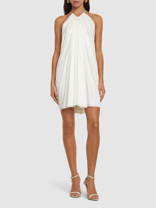 Tom Ford: Lustrous viscose jersey mini dress - women_1 | Luisa Via Roma