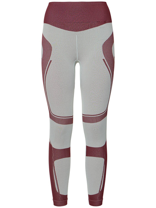 adidas By Stella McCartney: Leggings True Strength in techno - Celeste - women_0 | Luisa Via Roma