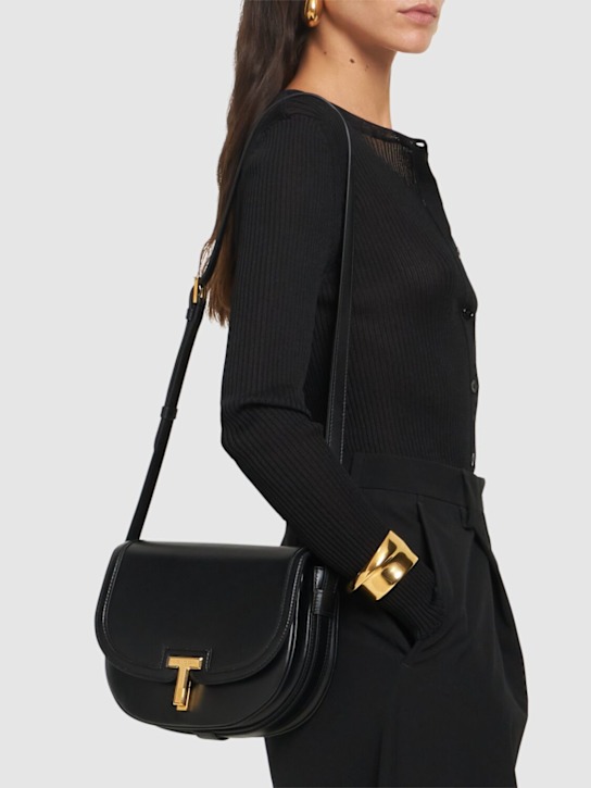 Tom Ford: Shiny smooth leather crossbody bag - women_1 | Luisa Via Roma