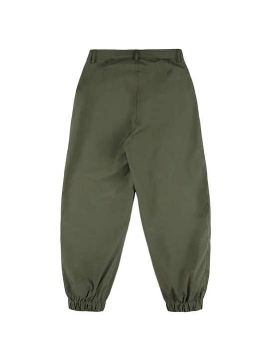 MSGM: Cotton blend cargo pants - Dark Green - kids-boys_2 | Luisa Via Roma