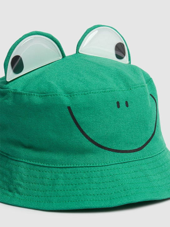 Stella McCartney Kids: Frog cotton gabardine bucket hat - Green - kids-boys_1 | Luisa Via Roma