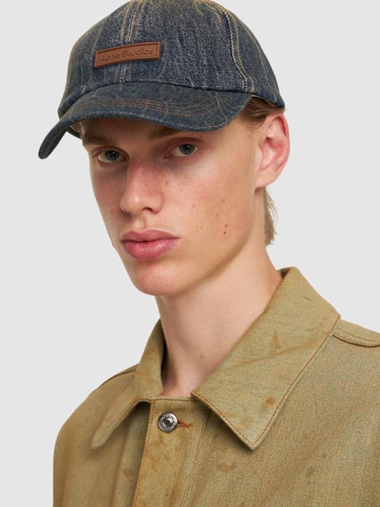 Acne Studios: Carliy Matrix baseball hat - men_1 | Luisa Via Roma