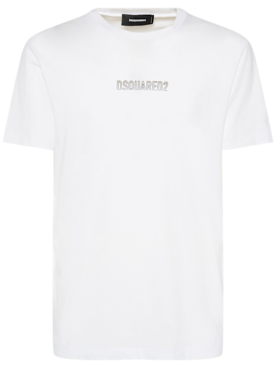 Dsquared2: Cool fit cotton t-shirt - men_0 | Luisa Via Roma
