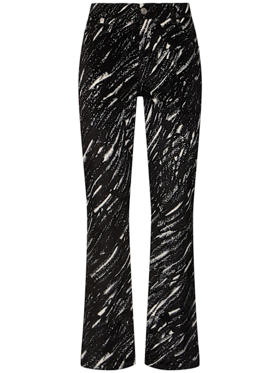 Marni: Crayon flocked straight jeans - women_0 | Luisa Via Roma