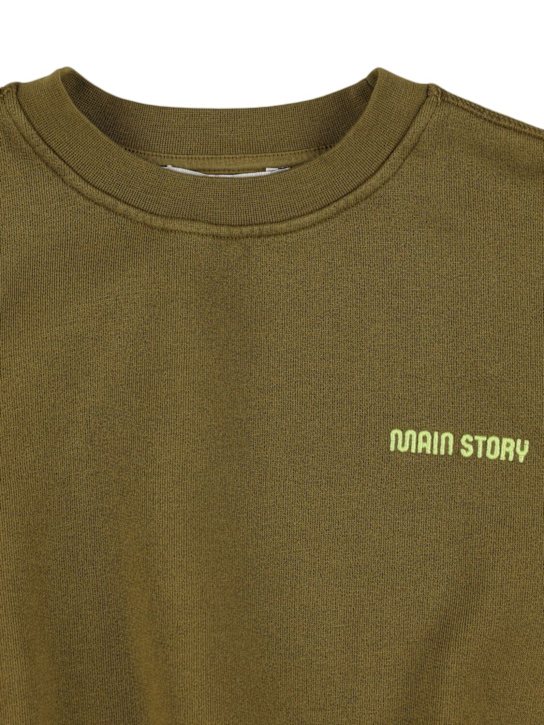 Main Story: Embroidered organic cotton sweatshirt - kids-boys_1 | Luisa Via Roma