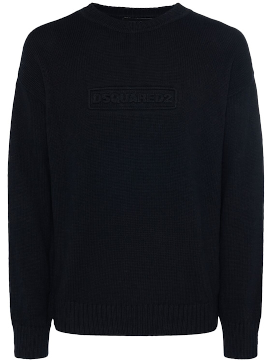 Dsquared2: Baumwollpullover - men_0 | Luisa Via Roma