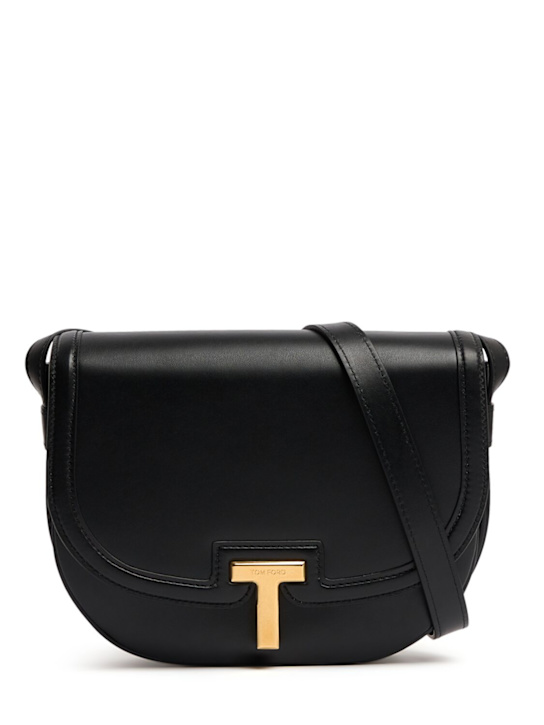 Tom Ford: Shiny smooth leather crossbody bag - women_0 | Luisa Via Roma