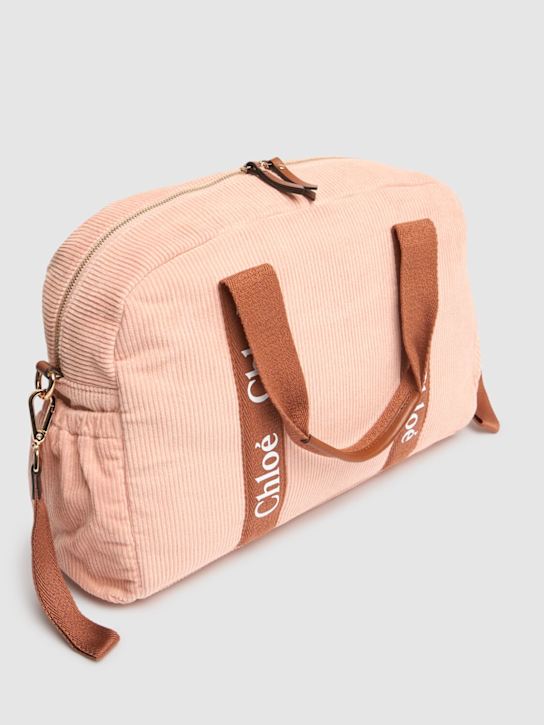 Chloé: コットンコーデュロイチェンジングバッグ - kids-girls_1 | Luisa Via Roma