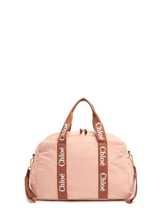 Chloé: コットンコーデュロイチェンジングバッグ - kids-girls_0 | Luisa Via Roma