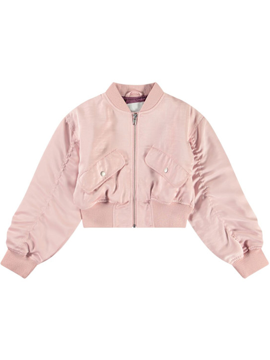 Molo: ナイロンボンバージャケット - kids-girls_0 | Luisa Via Roma