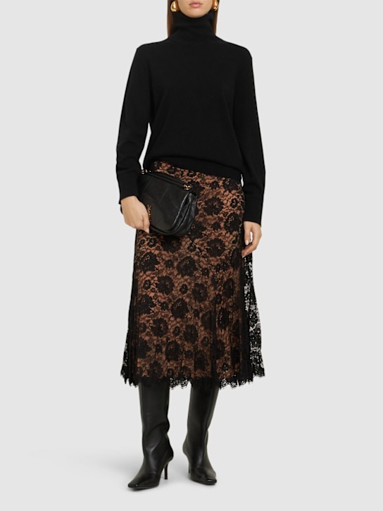Crushed Dance cotton blend lace skirt - Thumbnail 2