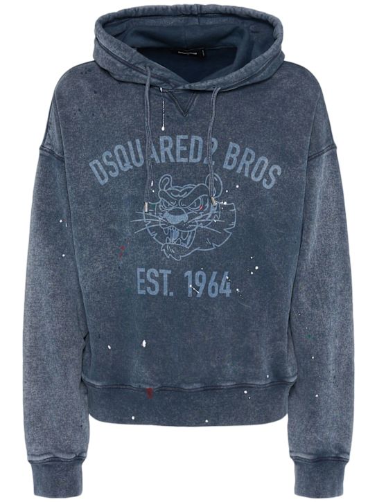Dsquared2: Cypro fit sweatshirt hoodie - men_0 | Luisa Via Roma