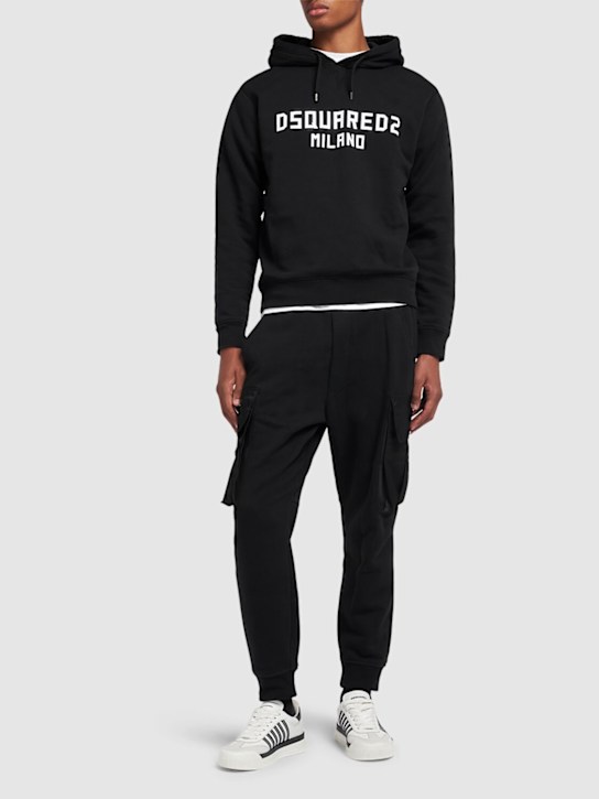 Dsquared2: Hoodie aus Sweatshirt im Cool Fit - men_1 | Luisa Via Roma