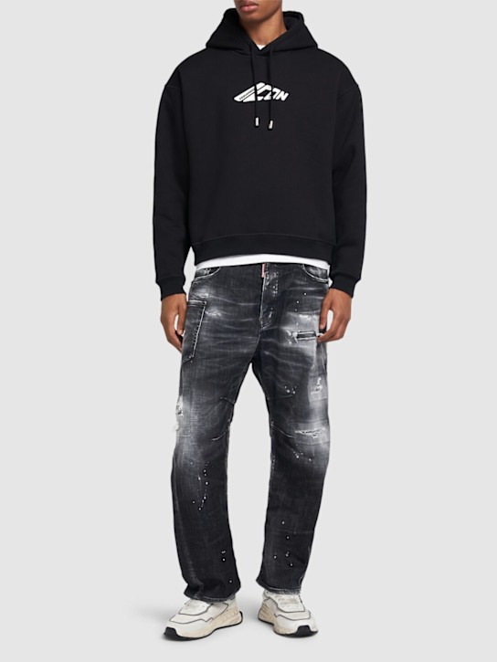 Dsquared2: Relax fit hoodie - men_1 | Luisa Via Roma