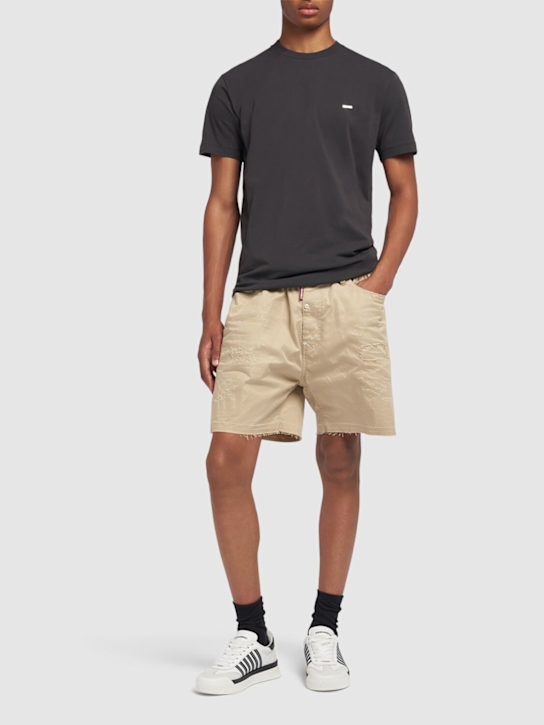 Dsquared2: T-Shirt aus Baumwolle mit Druck - men_1 | Luisa Via Roma