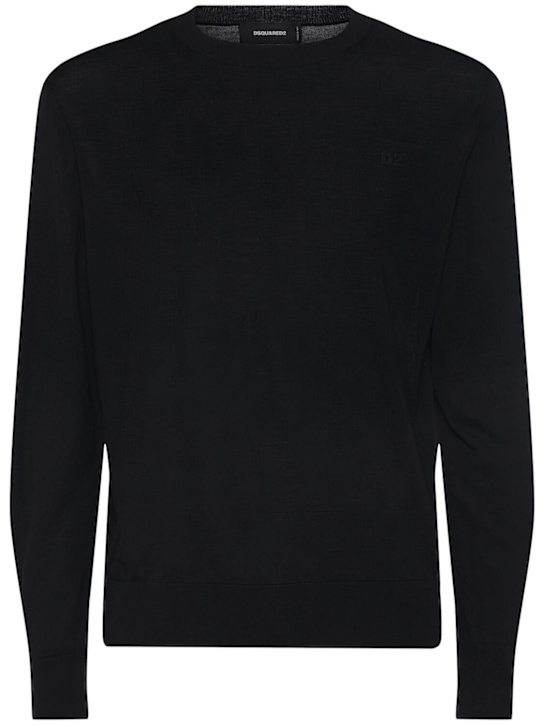 Dsquared2: ウールニットセーター - men_0 | Luisa Via Roma
