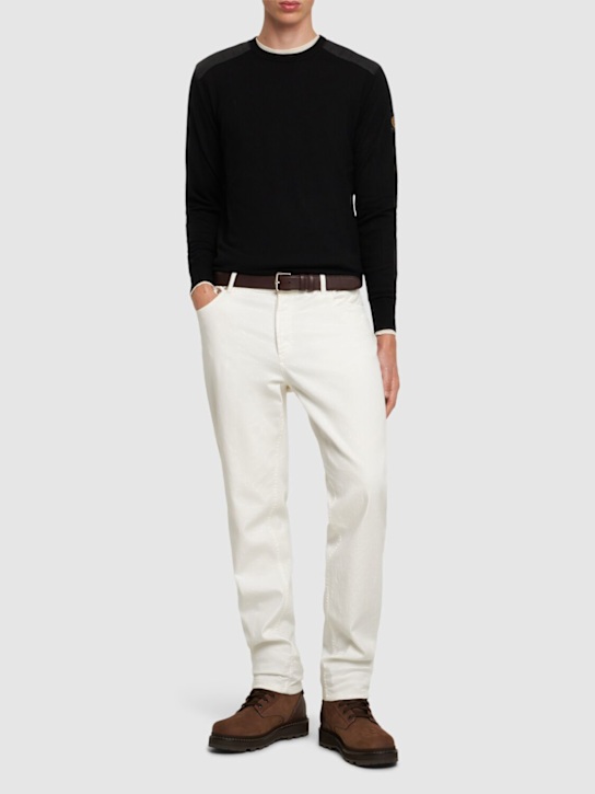 Belstaff: Kerrigan wool crewneck sweater - men_1 | Luisa Via Roma