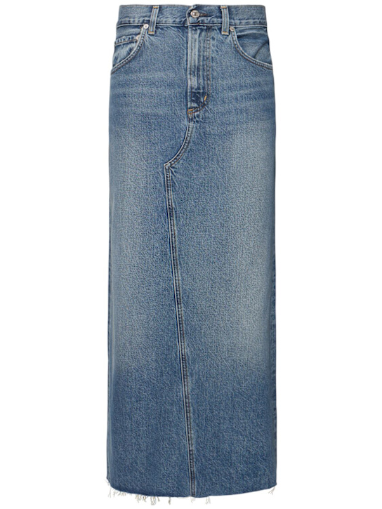 CITIZENS OF HUMANITY: Circolo denim long skirt - women_0 | Luisa Via Roma