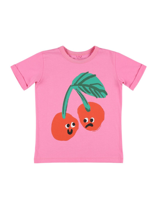 Stella McCartney Kids: Cherry コットンジャージーTシャツ - kids-girls_0 | Luisa Via Roma