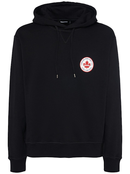 Dsquared2: Cool fit sweatshirt hoodie - men_0 | Luisa Via Roma