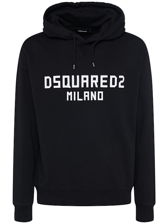 Dsquared2: Hoodie aus Sweatshirt im Cool Fit - men_0 | Luisa Via Roma